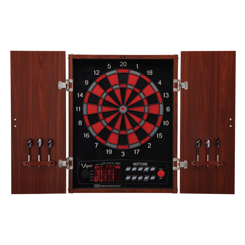 Viper Neptune Electronic Dartboard and Cabinet Set with Darts