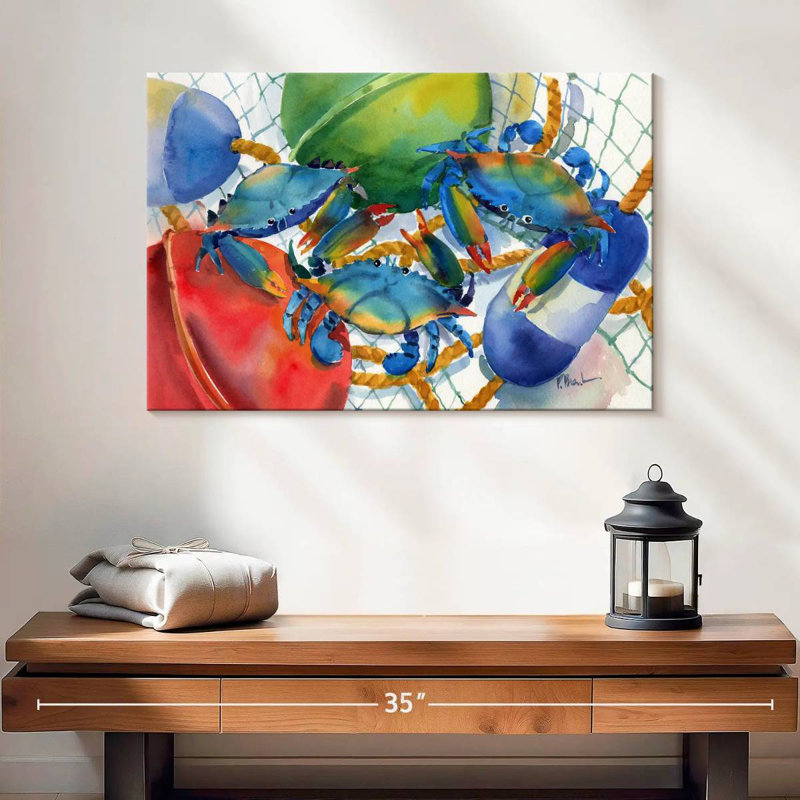 Brampt Crabs And Floats, 16" H x 24" W