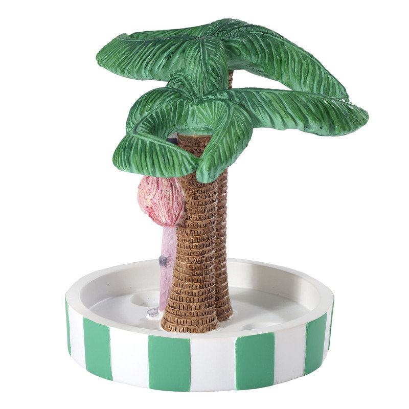 Flamingo Paradise Resin Bathroom Tray Tumbler Bathroom Accessory