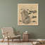 "Lotus and Rocks" par Chen Hongshou - Art mural sur toile tendue avec châssis-958098413