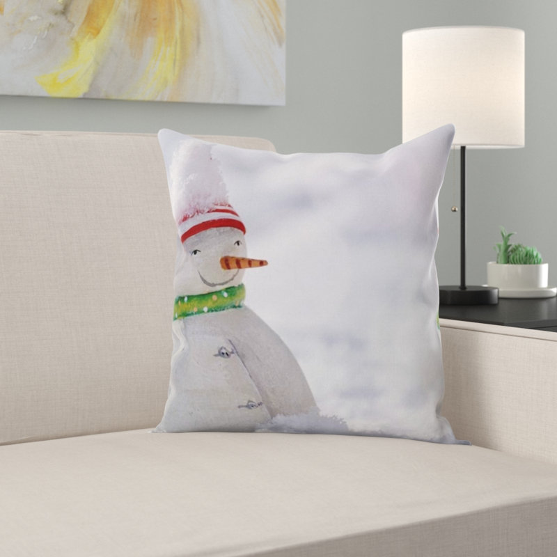 Coussin décoratif snow man