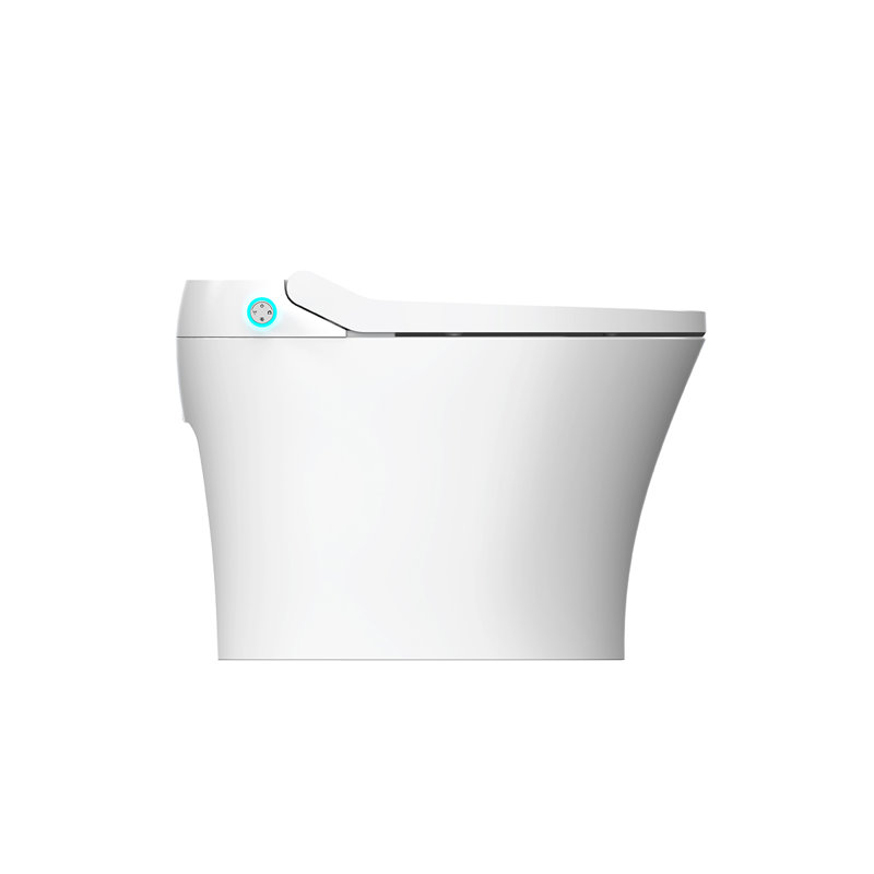 Toilette à bidet Blossom Smart - Siège chauffant, stérilisation UV, séchoir à air chaud, chasse d'eau automatique et désodorisant, télécommande et capteur de pied, revêtement nano pour un nettoyage facile