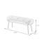 Banc rembourré 100% lin-100355615
