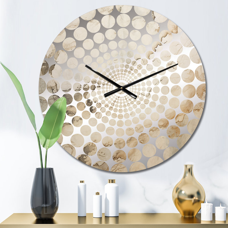 Minnelli - Horloge murale abstraite en marbre, Petit