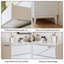 Armoire à huit tiroirs 70,87 "en bois massif blanc