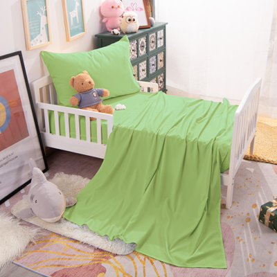 Ensemble de draps pour tout-petits 3 pièces, ensemble de draps pour lit de bébé en microfibre brossée 1800 - NTBAY