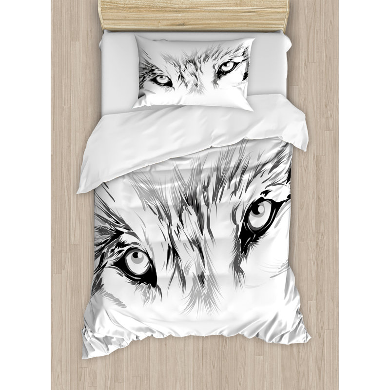 Tattoo Rustic Polyester Duvet Cover, Twin