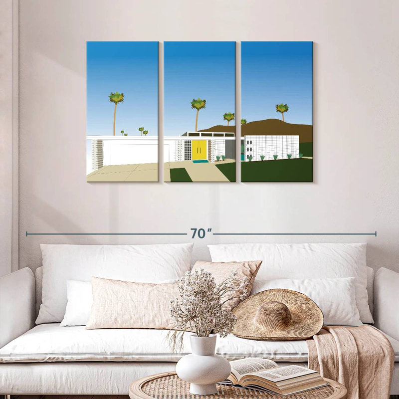 Lilie Palm Springs Living II, H 28 po x l 45 po