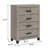Chest, Light Gray Finish