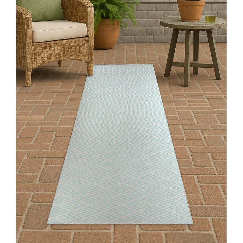 Tapis d'extérieur antidérapant à chevrons, Tapis de couloir 2 pi 6 po x 8 pi
