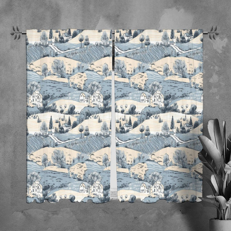 Tonasia Polyester Room Darkening Curtain Pair, L 20 po x L 82 po