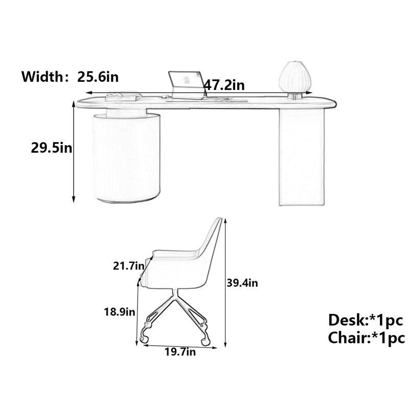 Gidget, Brown/Gray, 29.5" H x 47.2" W x 25.6" D