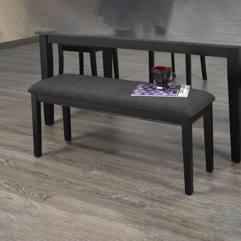 Banc d'appoint Valeria, gris / noir