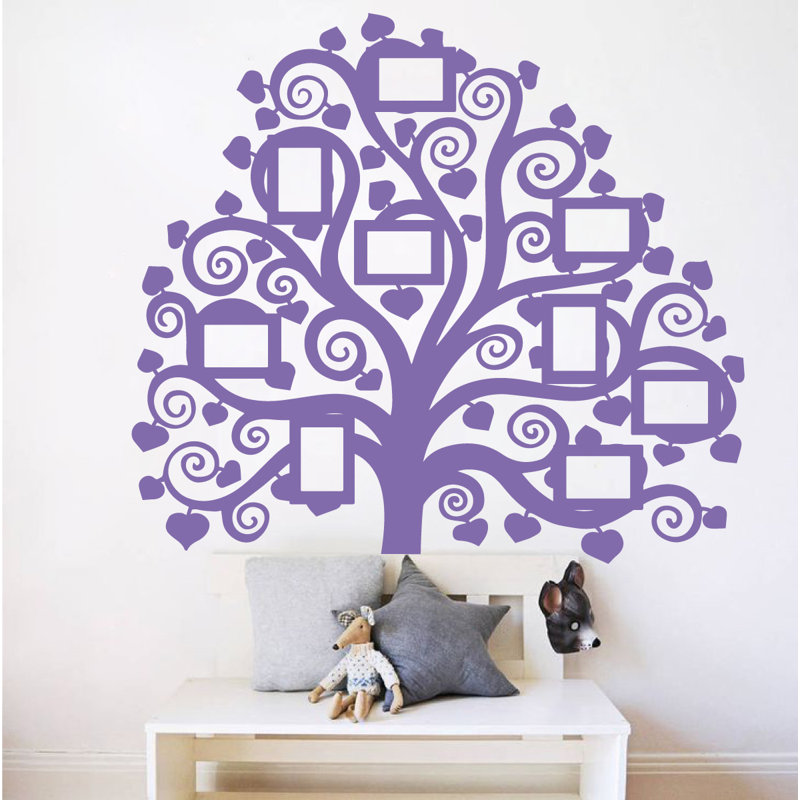 Décalcomanie murale images arbre familial, Lavande