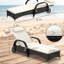 Chaise longue d'extérieur à dossier réglable, chaise longue en rotin, chaise longue confortable