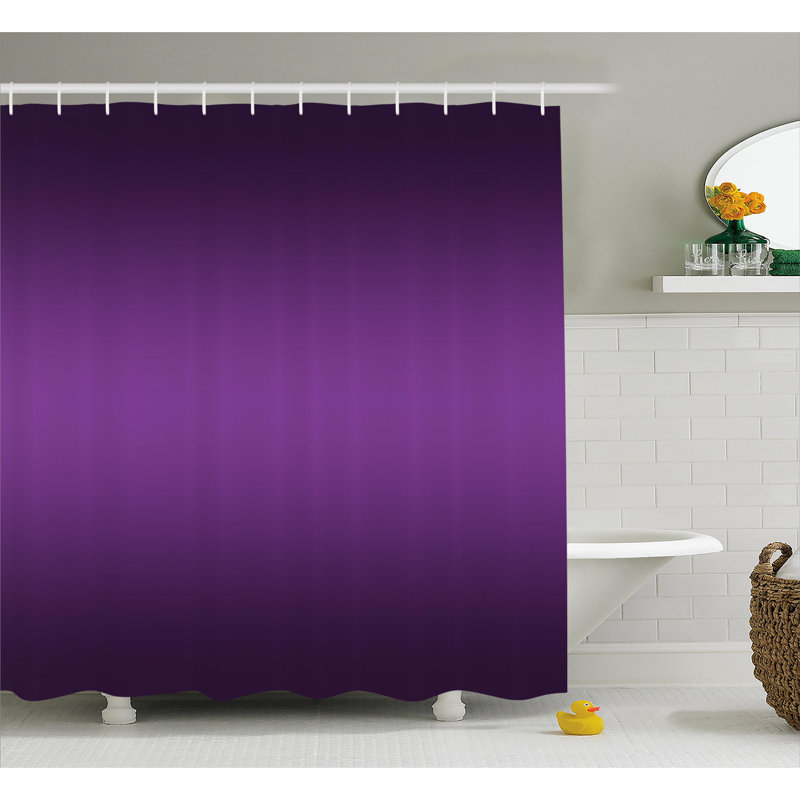 Dothan Ombre Shower Curtain with Hooks Included, 69" W x 75" L
