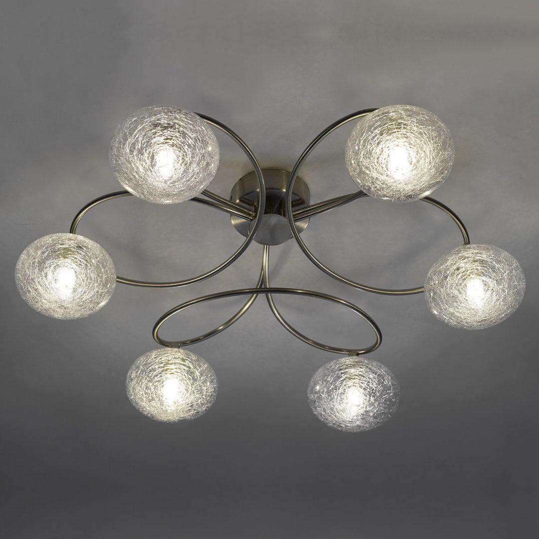Leysha 6-Light Semi Flush Mount