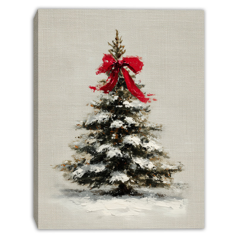 «Minimal Christmas Tree», art mural sur toile tendue, 30 po x 40 po