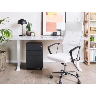 Bronnie 50cm Wide 3 -Drawer Mobile File Cabinet
