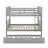 Full Over Full Bunk Bed With Trundle And Ladder-1572783549