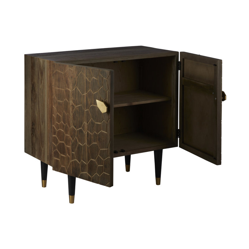 Malay 90 Wide Elm Solid Wood Sideboard