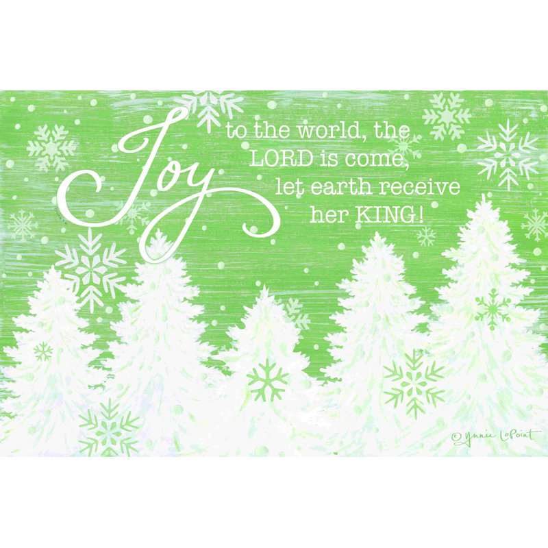 «Joy to the world» par Annie Lapoint, peinture sur toile tendue, H 8 po x l 12 po