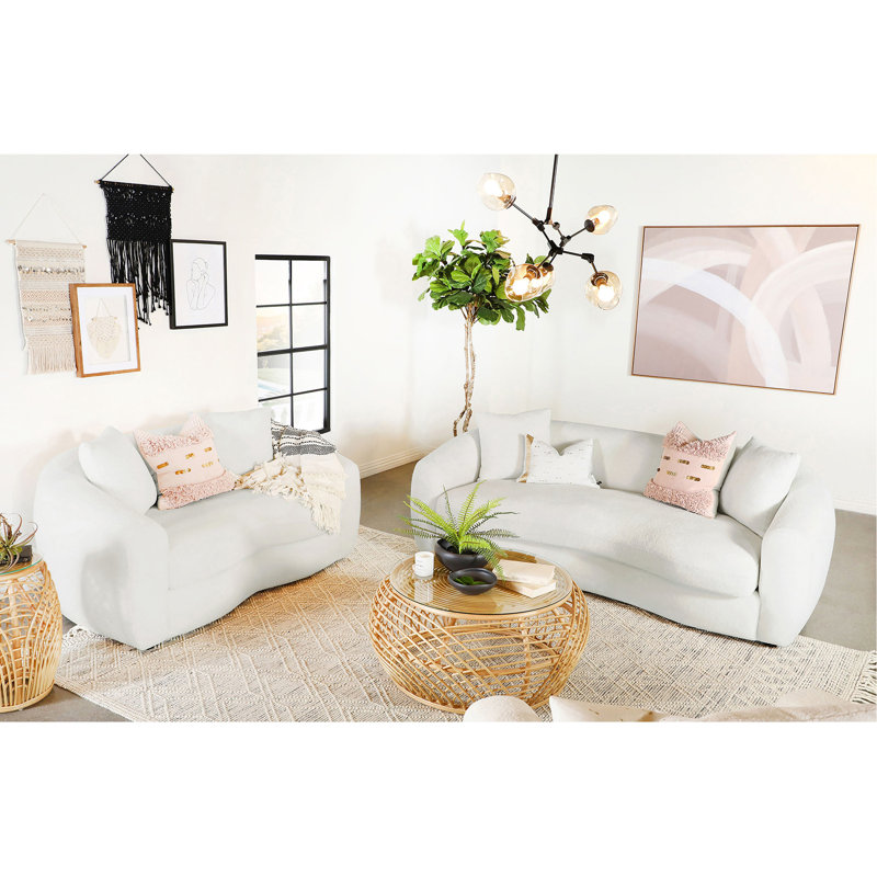 Wilson Natural 2-piece Upholstered Sofa Set