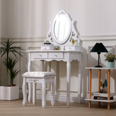 Rabia Dressing Table with Mirror