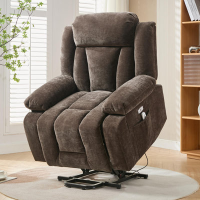 Upholstered Recliner With Cup Holders