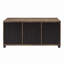Table basse avec portes coulissantes