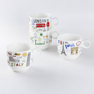  4 Piece Coffee Mug Set