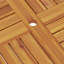 Curson Teak Folding Outdoor Bistro Table With Umbrella Hole , 85cm cm W 85cm cm D
