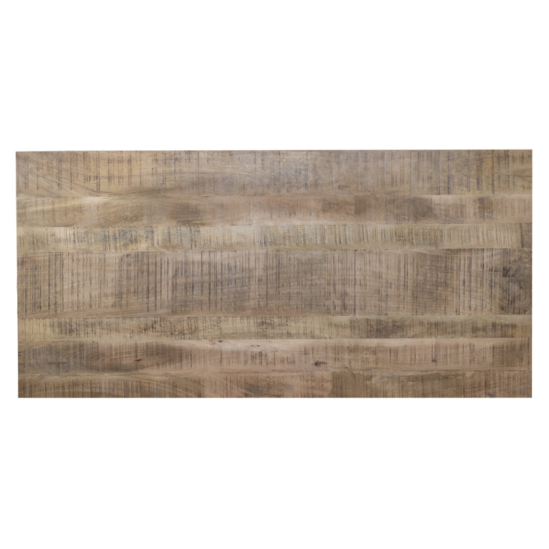Discover Modern Elegance - Rectangle Dining Table with Mango Wood Top and Sturdy Spider Legs, 36" W x 72" L