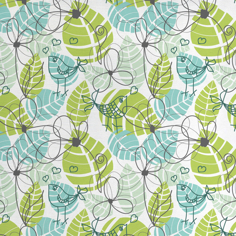 Tissu de feuilles, l 58 po x L 180 po