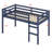 Wooden Loft Bed With Ladder-362022575