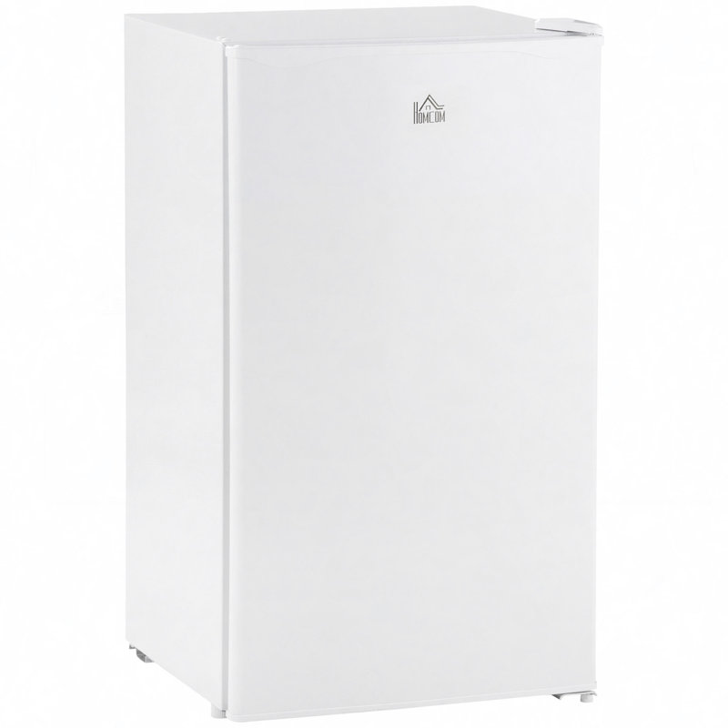 3.2 Cu.Ft Mini Fridge With Freezer, Compact Refrigerator With Adjustable Thermostat, Shelf And Reversible Door For Bedroom, Dorm, Home Office, Energy Efficient