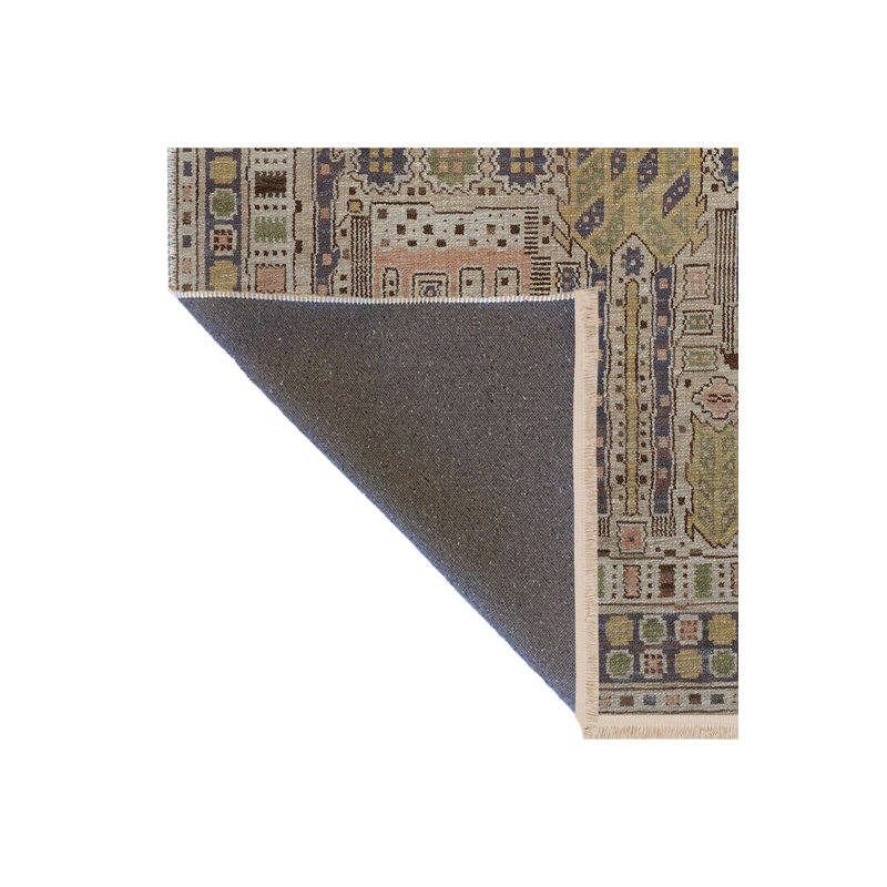 Tapis traditionnel lavable à la machine, Rectangle 2 pi 6 po x 4 pi 11 po