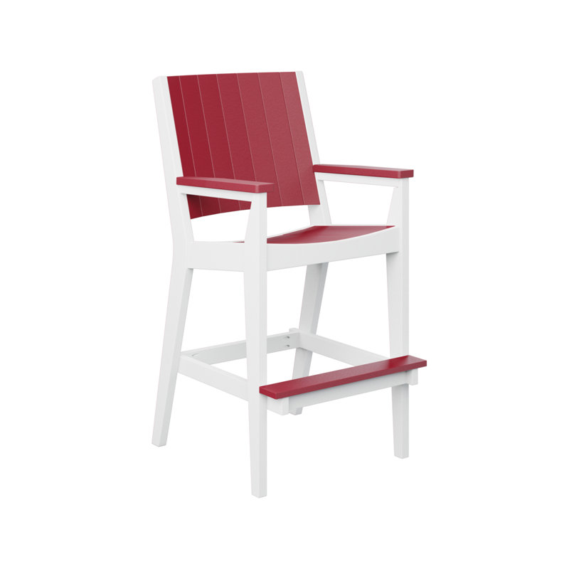 Chaise très haute Anselmo, 28.5", Rouge écarlate