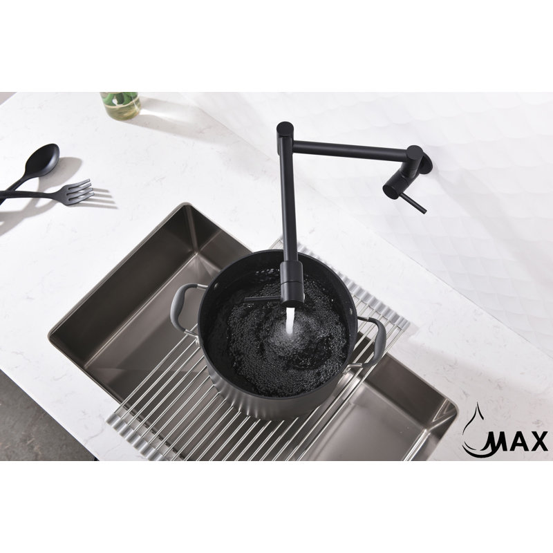 Robinet remplisseur avec accessoires, Noir mat