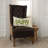 Embroidered Cotton Reversible Throw Pillow