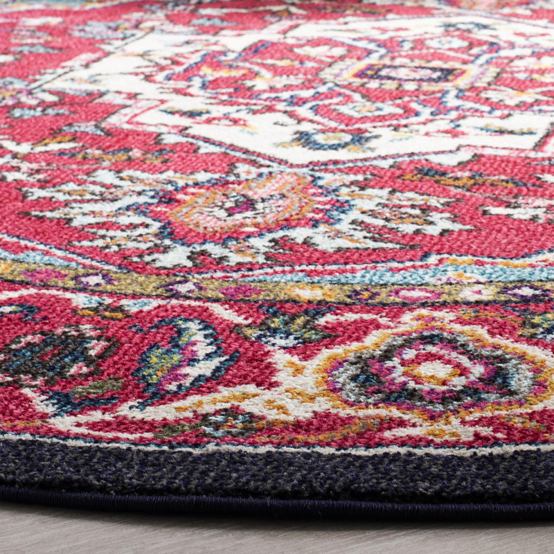 Blanken Oriental Area Rug, Round 122cm
