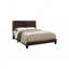 Lit plateforme tapissier en similicuir-251243089