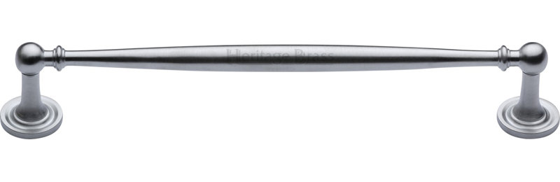 Heritage Brass Heritage Cabinet Pull Colonial Design, Polished Nickel, 25.4cm H x 2.5cm W x 28cm D
