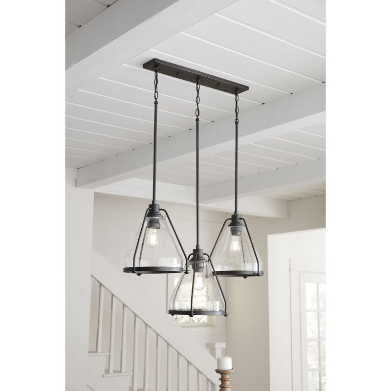 Brushed Nickel Linear Pendant Canopy Kit