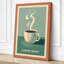 Coffee Wave Retro - Wrapped Canvas-258864475-258864468