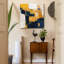 «Navy & Gold I», reproduction sur toile tendue-1098096981
