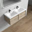 Meuble-lavabo double mural l 47 po x P 19,6 po x H 17,7 po Bella-2104741333
