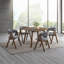 Ensemble de 2 chaises d'appoint seulement, avec tables en noyer