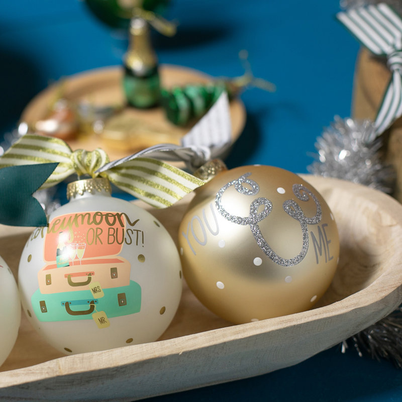 3.93'' Handmade Glass Ball Ornament