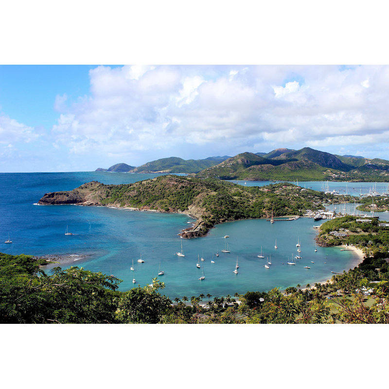 View Of English Harbour by Merrilyanne - Wrapped Canvas Print, 30cm H x 46cm W
